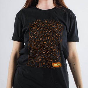 Ghost Family (Brilla en la obscuridad) 2.0 orange - Stockholm Co. - Playera - halloween, hombre, Lo nuevo, mujer, playera