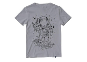 Lluvia y astronauta - Stockholm Co. - Playera - espacio, hombre, mujer, playera