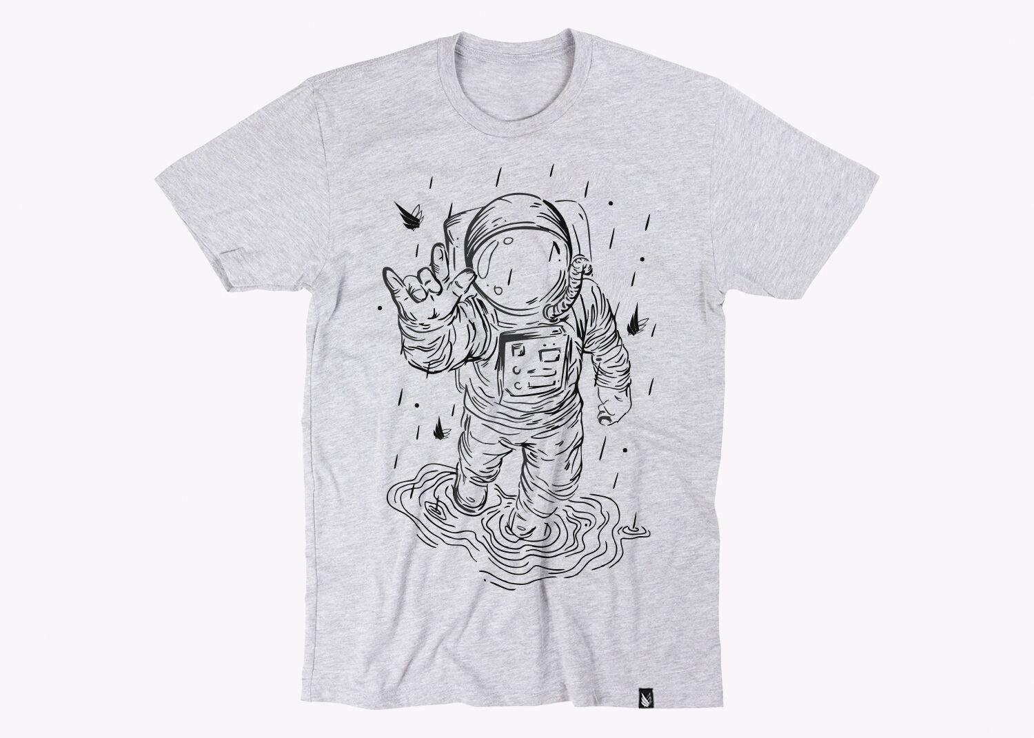 Lluvia y astronauta | Playera | espacio, hombre, mujer, playera | Stockholm Company