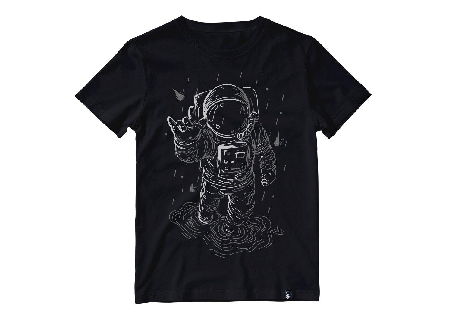 Lluvia y astronauta - Stockholm Co. - Playera - espacio, hombre, mujer, playera