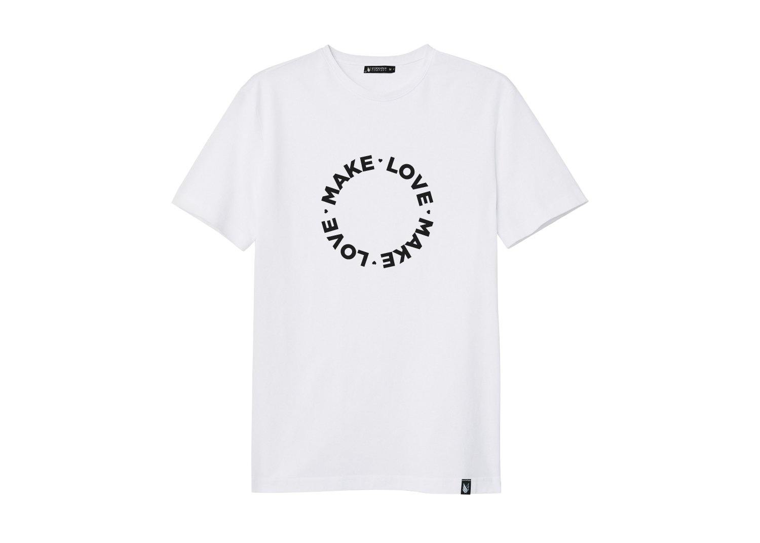 Make Love - Stockholm Co. - Playera - geometria, hombre, mujer, parejas, playera