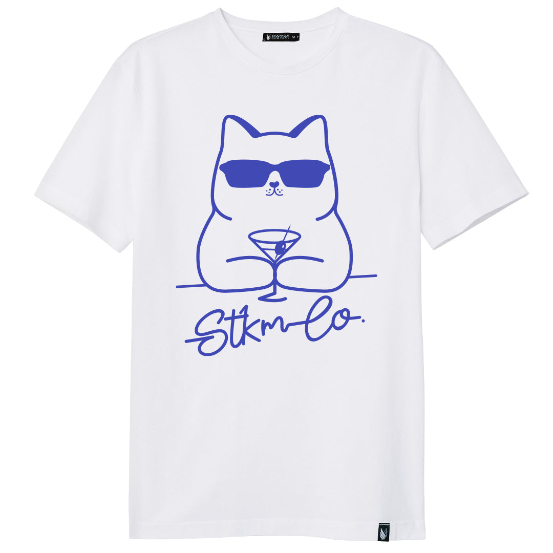 Martini Cat - Stockholm Co. -  - animals, playera