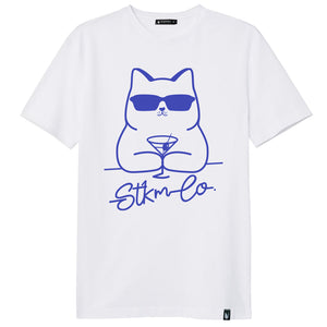 Martini Cat - Stockholm Co. -  - animals, playera