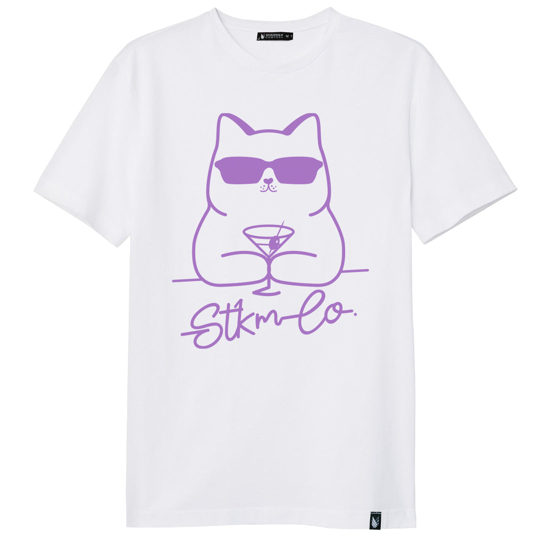 Martini Cat - Stockholm Co. -  - animals, playera