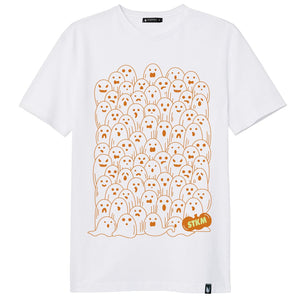 Ghost Family (Brilla en la obscuridad) 2.0 orange - Stockholm Co. - Playera - halloween, hombre, Lo nuevo, mujer, playera