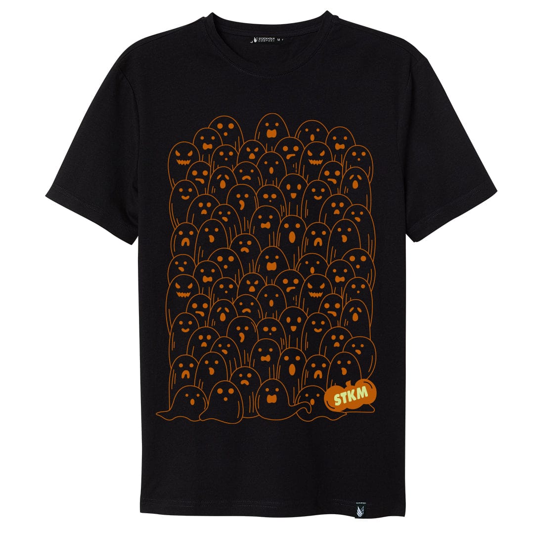 Ghost Family (Logo Brilla en la obscuridad) 2.0 orange | Playera | halloween, hombre, mujer, playera | Stockholm Company