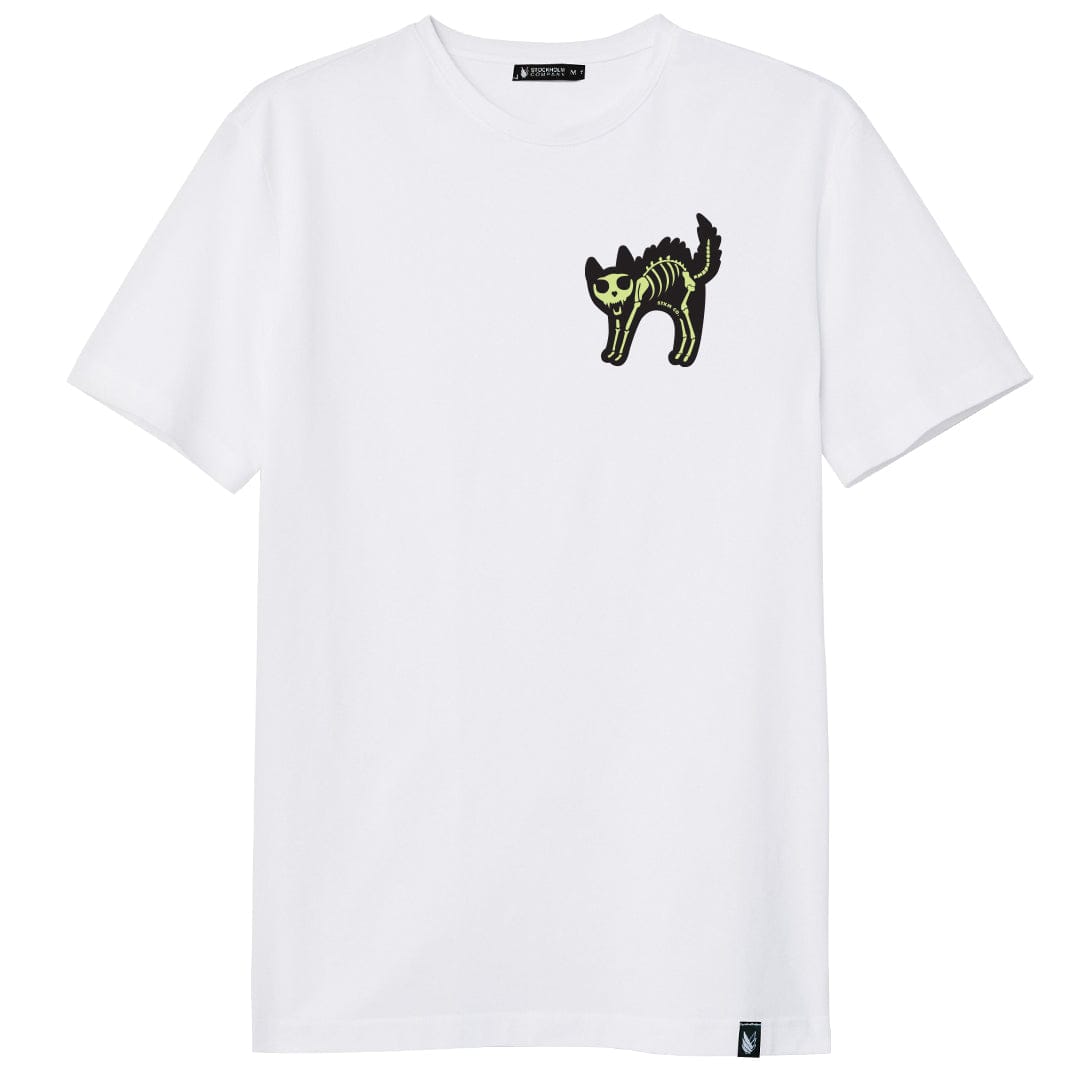 Skeleton Cat (Brilla en la obscuridad) - Stockholm Co. - Playera - halloween, hombre, Lo nuevo, playera, unisex