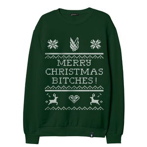 Feliz navidad btchs - Sudadera ugly sweater - Stockholm Co. - Sudadera - otros, sudadera, unisex