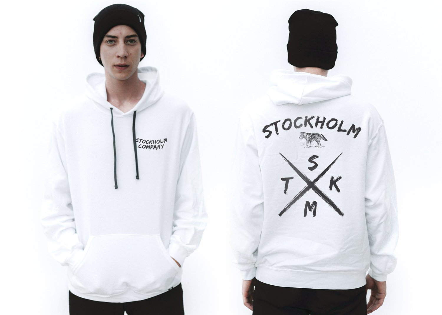 Team UP X wolf STKM - sudadera con gorro | Sudadera | animals, geometria, stkm originals, sudadera, unisex | Stockholm Company